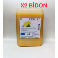 Çok'az Konsantre Meyve Aromalı Şurup 1+9 LİMON 5 lt X 2 BİDON Çok'az Konsantre Meyve Aromalı Şurup 1+9 LİMON 5 lt X 2 BİDON